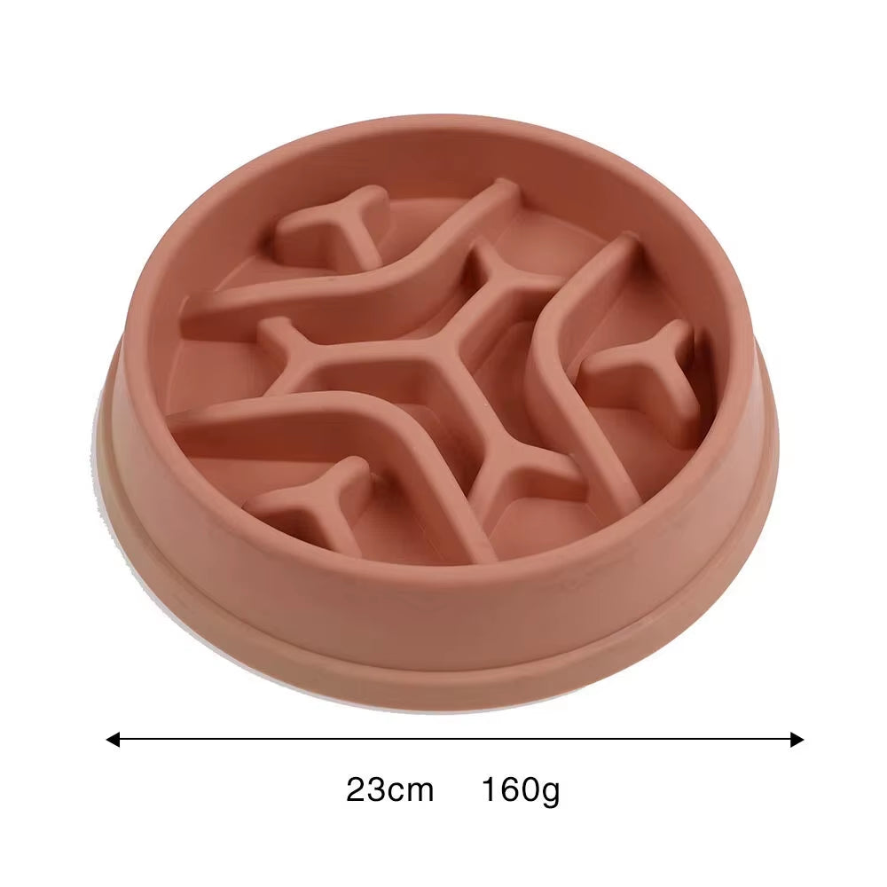 Pet Slow Feeder Bowl Pet Bowls Feeders Maze Puzzle Design Anti-Choke Non-Slip Pet Feeding Bowl Eco-Friendly Food Grade PP Cat