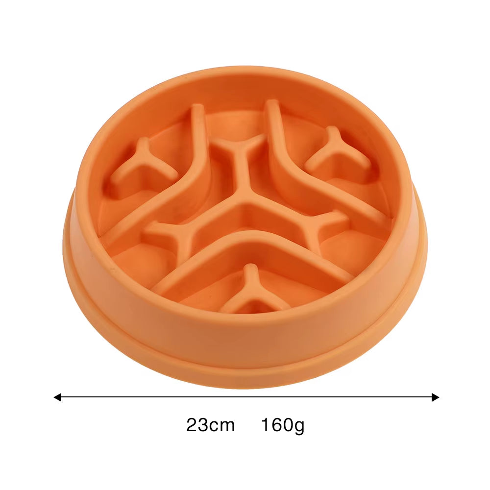 Pet Slow Feeder Bowl Pet Bowls Feeders Maze Puzzle Design Anti-Choke Non-Slip Pet Feeding Bowl Eco-Friendly Food Grade PP Cat