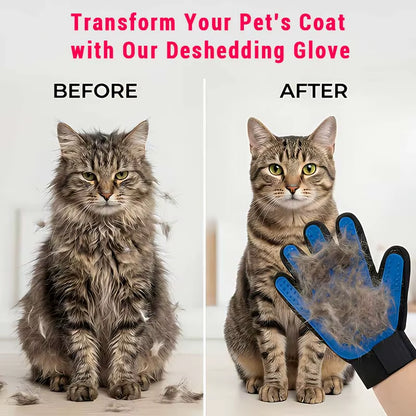 Hot Sell 2 in 1 Five Fingers Hair Removal Silicone Pet Cat Cleaning Hair Remover Grooming Deshedding and Bathing Brush Gloves
