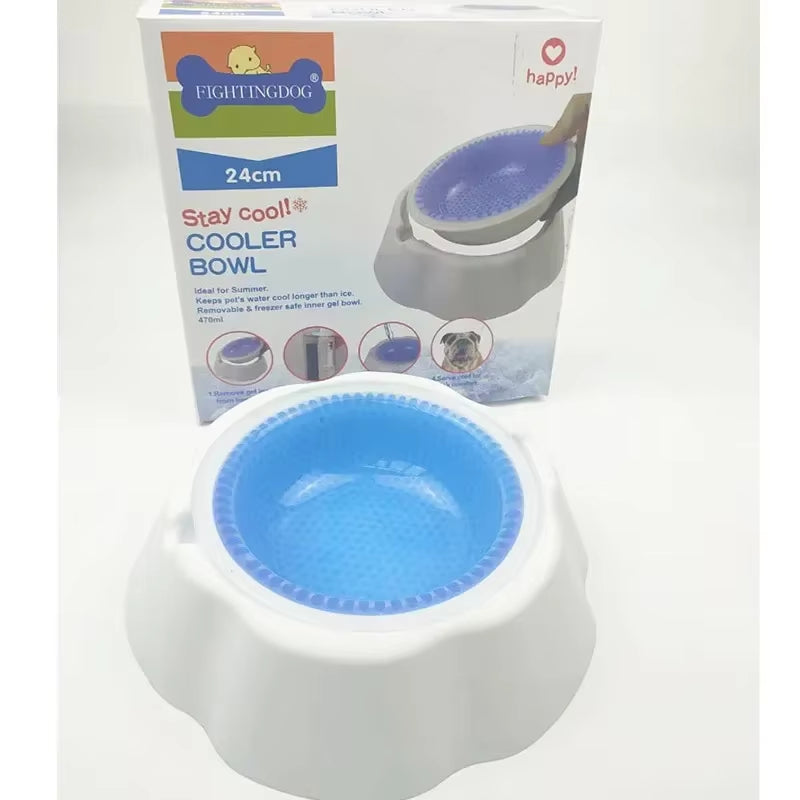 Summer Pet Cold Water Bowl the Cool Bowl Can Keep the Water of Dogs and Cats Cool and Fresh for Several Hours to 8 Hours
