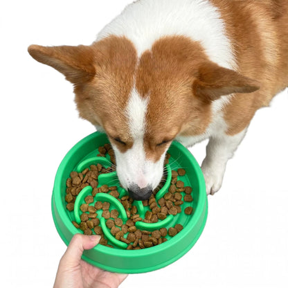 Pet Slow Feeder Bowl Pet Bowls Feeders Maze Puzzle Design Anti-Choke Non-Slip Pet Feeding Bowl Eco-Friendly Food Grade PP Cat